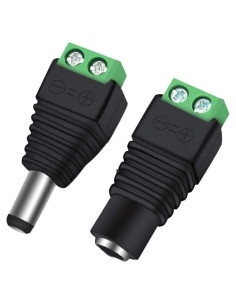 10 Pares Conectores de Poder DC 12V 5A 2.1x5.5mm - CENTROPOWER