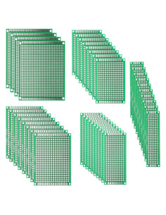 Kit de Tableros de Circuito PCB Doble Cara 40 Piezas 5 Tamaños