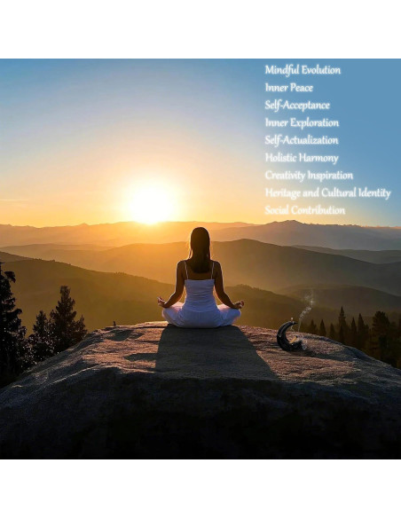 Soporte de Incienso Cerámica ZenBless Luna Negra 4 en 1