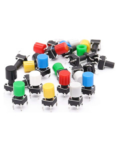 Kit de 70 Interruptores Táctiles Momentáneos TWTADE 6x6x9mm