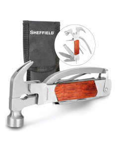 Martillo Multiuso Sheffield 14-en-1 con Mango de Madera