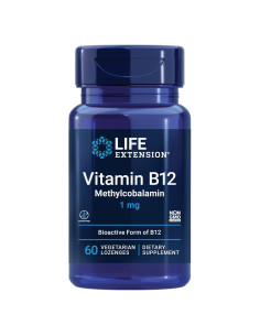 Suplemento de Vitamina B12 Metilcobalamina Life Extension 60 pastillas