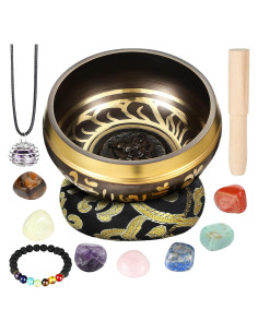 Conjunto de Cuencos Cantores BBTO 8.6 cm con Chakra Negro