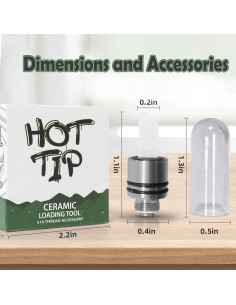 Cuchillo Caliente de Cerámica Taomoiup con Rosca 510 Plata 2