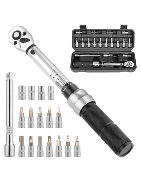 Juego de Llave de Torque COTOUXKER 2-20 Nm 1/4" para Bicicleta