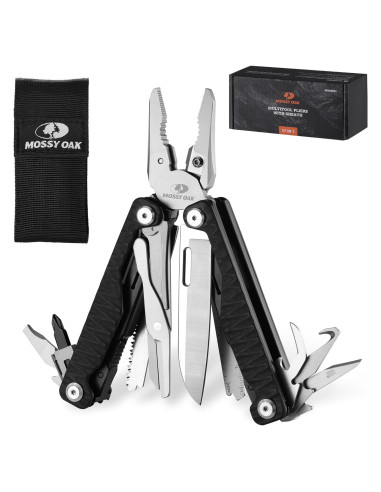Multiherramienta MOSSY OAK 17 en 1 con Pinzas y Funda