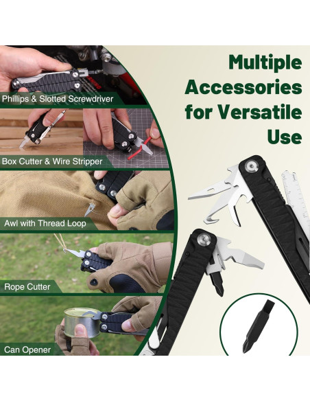 Multiherramienta MOSSY OAK 17 en 1 con Pinzas y Funda