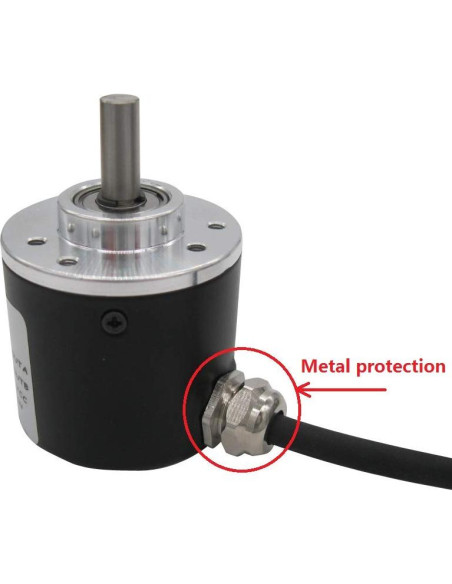 Encoder Rotativo Incremental Taiss 100P/R DC 5-24V Eje 6mm