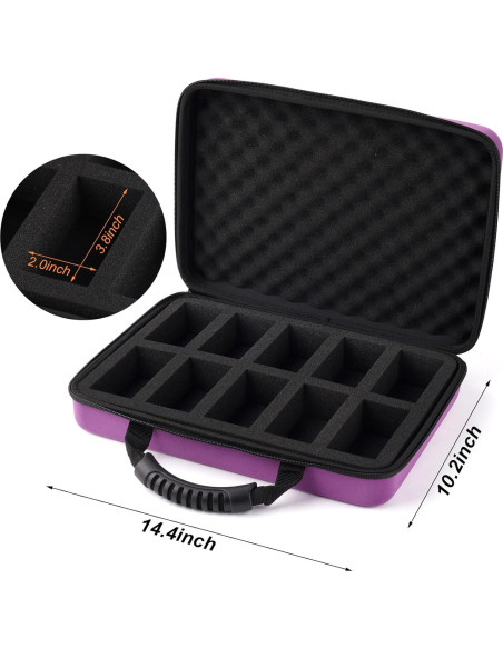 Estuche para cartas Wevbsiy 2200+ cartas púrpura Estuche para cartas Wevbsiy 2200+ cartas púrpura