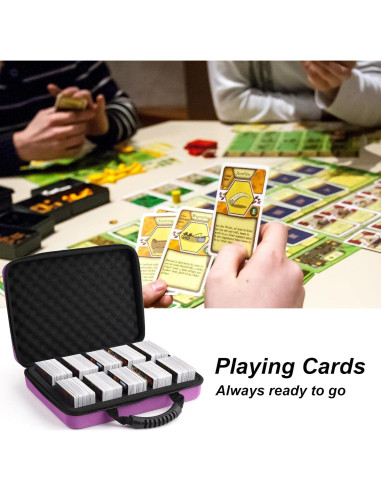 Estuche para cartas Wevbsiy 2200+ cartas púrpura