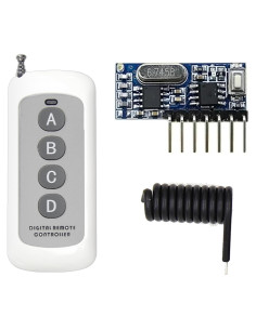 Interruptor Control Remoto Inalámbrico QIACHIP 4 Canales 200m