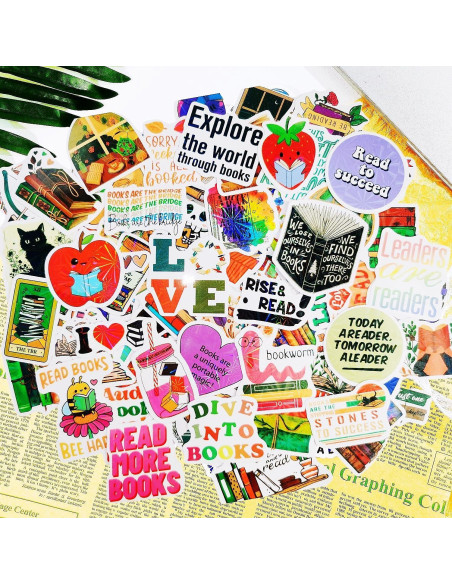 300 Stickers Holográficos Yodeeni para Libros y Laptop