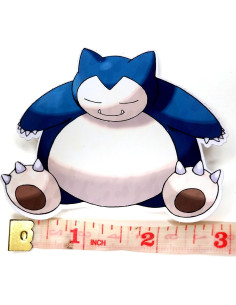 Calcomanía de Vinilo Snorlax Pokemon 7.62 cm Impermeable 2