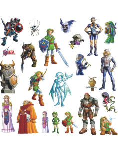 Adhesivos de Pared 3D RoomMates Zelda Ocarina 23 Piezas 2