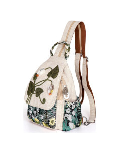 Bolso Bandolera Convertible Verde Pantano para Mujeres