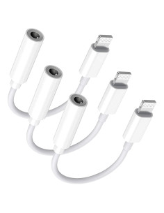 Adaptador de Auriculares 3.5mm a Lightning - Esbeecables - Paquete de 3