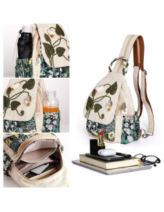 Bolso Bandolera Convertible Verde Pantano para Mujeres 2