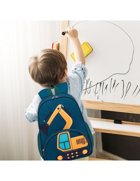 Mochila Escolar Niños 15" Loidou Camión Azul 17L