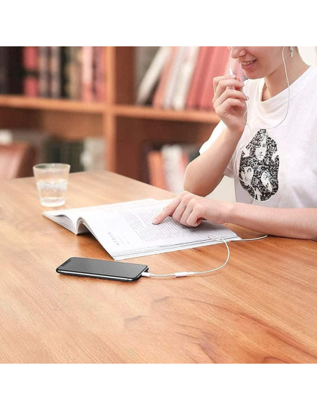 Adaptador de Auriculares 3.5mm a Lightning - Esbeecables - Paquete de 3