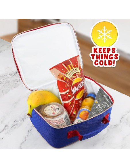 Bolsa Térmica Sonic The Hedgehog Azul/Rojo para Almuerzo