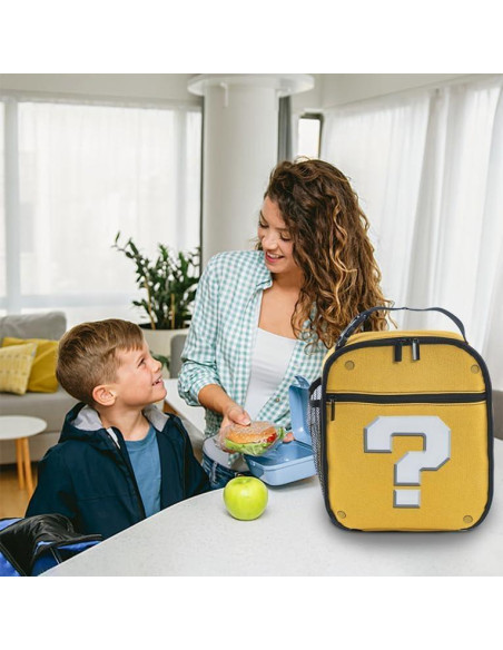 Bolsa de Almuerzo TIANXIADIYI Amarilla Dibujo Animado 20.3x10.2x25.4 cm