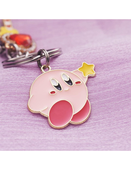 Llavero de Kirby Acero Inoxidable 3.5cm Regalo para Mujeres Llavero de Kirby Acero Inoxidable 3.5cm Regalo para Mujeres