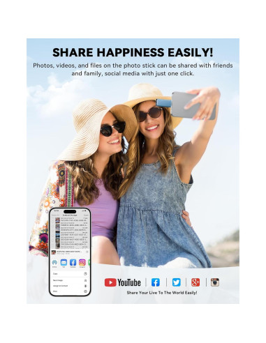 Unidad Flash MFi 256GB SUDEHO para iPhone y Android