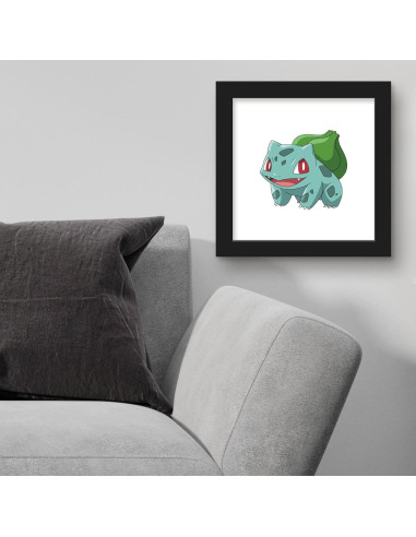 Arte de Pared Pokemon Bulbasaur enmarcado Trends International 30.48 cm