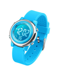 Reloj Deportivo Digital Cofuo Azul para Niños Impermeable