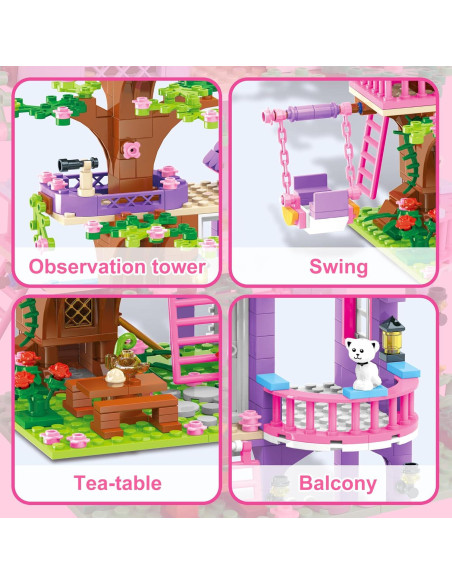 Juego de Construcción Casa en el Árbol 558 Piezas Cooldele