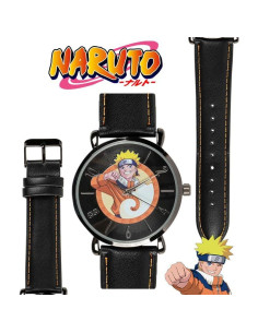 Reloj Analógico para Niños Naruto Uzumaki - Correa de Cuero PU 2