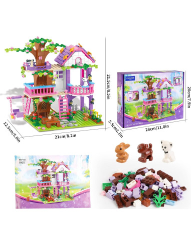 Juego de Construcción Casa en el Árbol 558 Piezas Cooldele