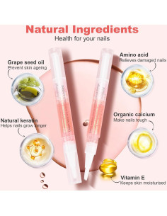 Bolígrafos de Aceite para Cutículas Meschett - 3 Piezas 2