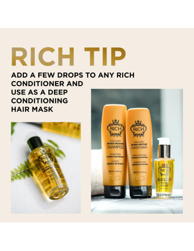 Elixir Rejuvenecedor de Aceite de Argán RICH 156 g - Protección Térmica