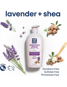 Crema de Afeitado Hidratante Kiss My Face 325 ml Lavanda 2
