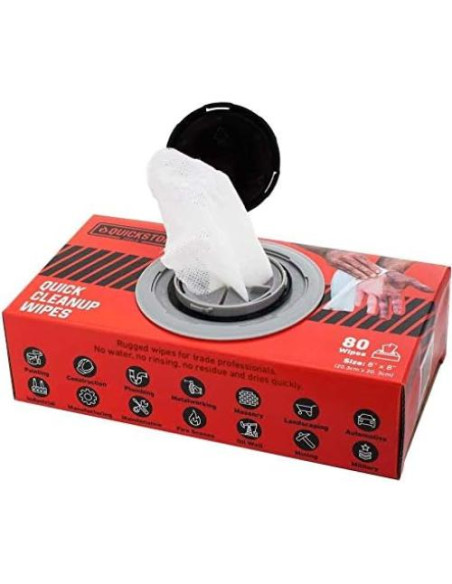Toallitas de limpieza Quickstop 20.32x20.32 cm - 80 unidades