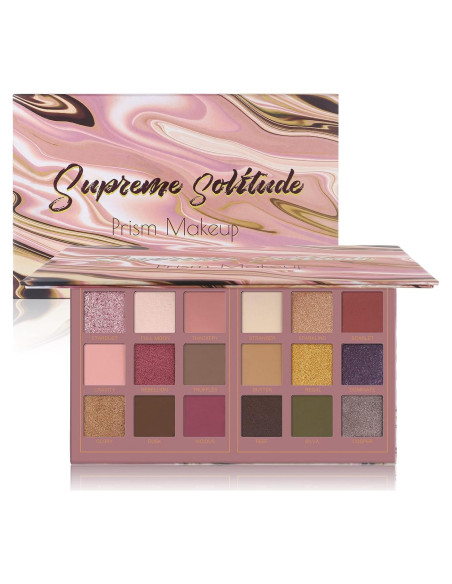 Paleta de Sombras de Ojos Prism Makeup 18 Colores Mate y Brillo