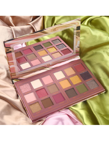 Paleta de Sombras de Ojos Prism Makeup 18 Colores Mate y Brillo