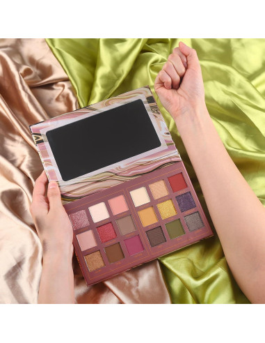 Paleta de Sombras de Ojos Prism Makeup 18 Colores Mate y Brillo