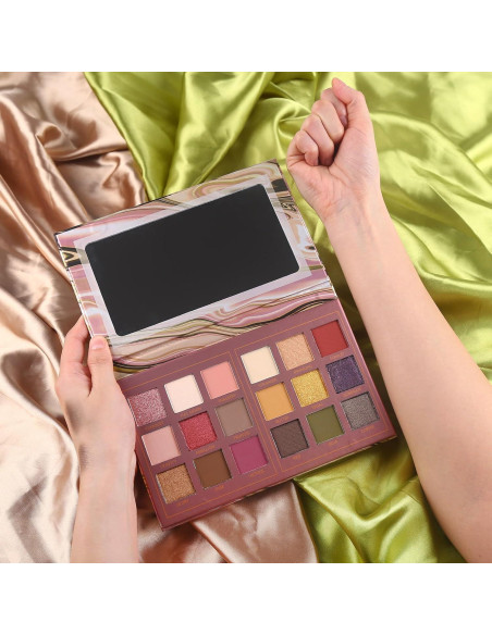 Paleta de Sombras de Ojos Prism Makeup 18 Colores Mate y Brillo