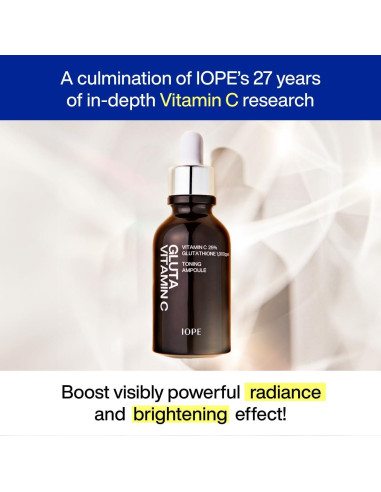 Suero Iluminador Vitamina C Gluta IOPE + Limpiador Espumoso