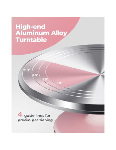 Juego de Decoración de Pasteles Kootek, Giratorio 30 cm 2