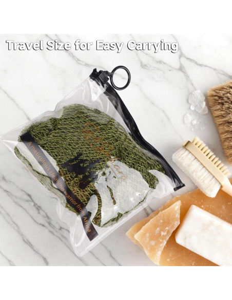 Esponja de Red Africana SubSahara - 4 Piezas Exfoliantes Suaves