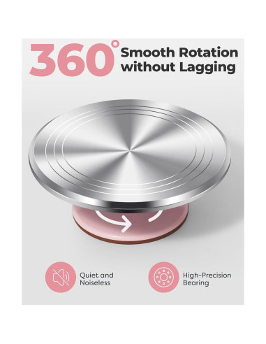 Juego de Decoración de Pasteles Kootek, Giratorio 30 cm