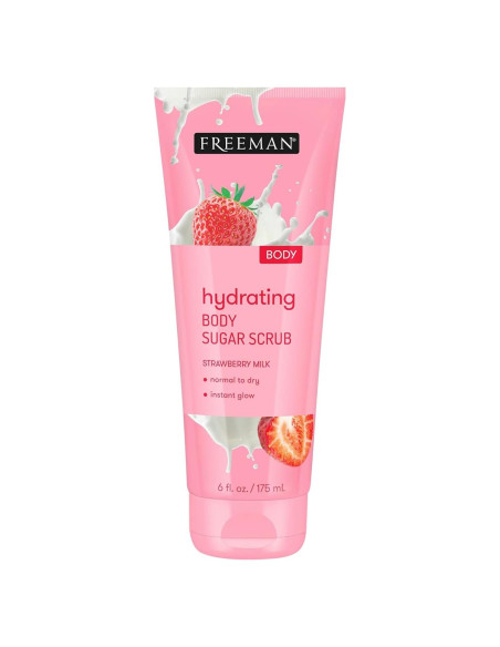 Exfoliante Corporal Freeman Azúcar y Leche de Fresa 170 g