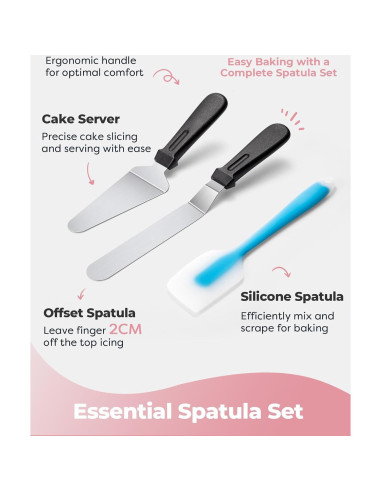 Juego de Decoración de Pasteles Kootek, Giratorio 30 cm