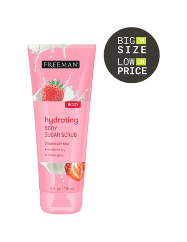 Exfoliante Corporal Freeman Azúcar y Leche de Fresa 170 g