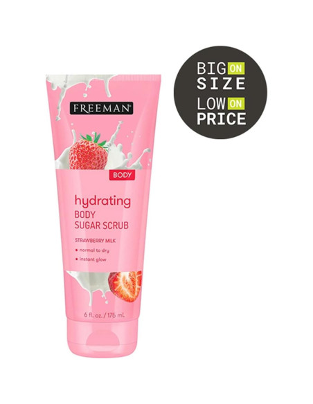 Exfoliante Corporal Freeman Azúcar y Leche de Fresa 170 g