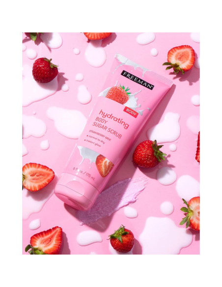 Exfoliante Corporal Freeman Azúcar y Leche de Fresa 170 g