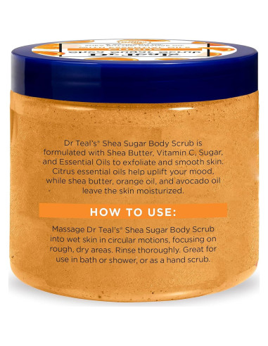 Exfoliante Corporal Cítrico Dr Teal's con Vitamina C 539 g